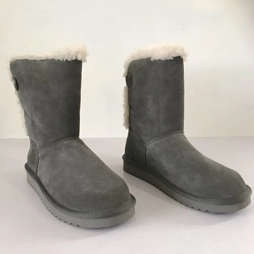 Koolaburra by UGG Jordina Suede Button Short Boots